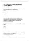 HAP Midterm Exam Practice Questions & Answers(RATED A+)