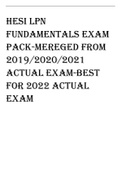 HESI LPN FUNDAMENTALS EXAM PACK-MEREGED