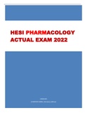 HESI PHARM ACOLOGY ACTUAL EXAM 2022