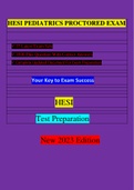 HESI PEDIATRICS PROCTORED EXAM (37 EXAM SETS) / PEDIATRICS HESI PROCTORED EXAM (37 EXAM SETS) / PEDIATRICS PROCTORED HESI EXAM (37 EXAM SETS):LATEST 2023-2024