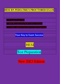 HESI RN PEDIATRICS PROCTORED EXAM (38 EXAM SETS) / RN HESI PEDIATRICS PROCTORED EXAM (38 EXAM SETS) / RN PEDIATRICS HESI PROCTORED EXAM (38 EXAM SETS):LATEST 2023-2024