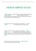 FISDAP AIRWAY EXAM LATEST REVIEW 