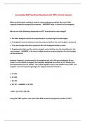 Accounting 202 Final Exam Questions And 100% Correct Answers