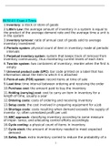 Summary BUSI 411 Exam 4, Operations Management(2022/2023) The Operations Manager for Shadyside Savings & Loan orders cash from her home office for her very popular “BIG BUCKS” automated teller machine, which only dispenses $100 bills. She estimates that t