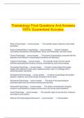   Thanatology Final Questions And Answers 100% Guaranteed Success.