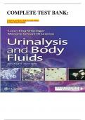 COMPLETE TEST BANK:   Urinalysis and Body Fluids Seventh Edition by Susan King Strasinger