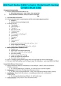 HESI Psych Review (HESI Psychiatric Mental Health Nursing) Complete Study Guide