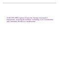 NURS FPX 4900 Capstone Project for Nursing Assessment 3 Instructions: Assessing the Problem: Technology, Care Coordination, and Community Resources Considerations