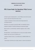 PEL Exam Study Set Questions With Correct Answers