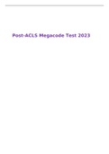 Post-ACLS Megacode Test 2023