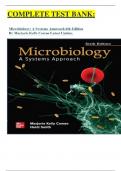 COMPLETE TEST BANK:  Microbiology: A Systems Approach 6th Edition By Marjorie Kelly Cowan Latest Update.