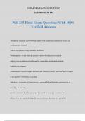 Phil 235 Final Exam Questions With 100% Verified Answers