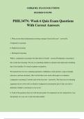 PHIL347N: Week 6 Quiz Exam Questions With Correct Answers