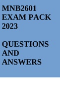 MNB2601 EXAM PACK 2023