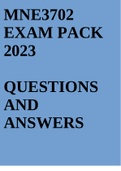 MNE3702 EXAM PACK 2023