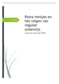 Verslag culturele diversiteit/pow over Roma meisjes en het volgen van onderwijs