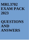 MRL3702 EXAM PACK 2023