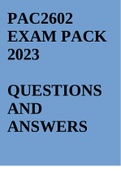 PAC2602 EXAM PACK 2023