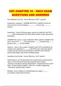 CST–CHAPTER 15 – PACU EXAM QUESTIONS AND ANSWERS