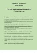 PSY-255 Quiz 1 Exam Questions With Correct Answers