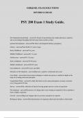 PSY 200 Exam 1 Study Guide.