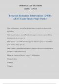 Behavior Reduction Interventions (QABA ABAT Exam Study Prep) (Part 5)