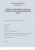 RNRS 116- M.46 Healthcare Systems & Exemplars (Pearson) Exam Questions 100% Solved.