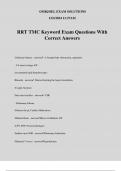 RRT TMC Keyword Exam Questions With Correct Answers