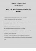 RRT TMC Review Exam Questions and Answers