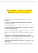  AHIT MODULE 1 QUESTIONS AND ANSWERS LATEST TOP SCORE.