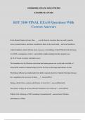 RST 3100 FINAL EXAM Questions With Correct Answers