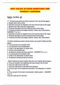 IGGY NCLEX GI EXAM QUESTIONS AND CORRECT ANSWERS