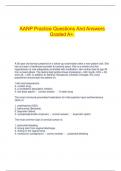  AANP Practice Questions And Answers Graded A+.