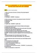 IGGY 52 GI ASSESSMENT OF THE GASTROINTESTINAL SYSTEM EXAM QUESTIONS AND ANSWERS