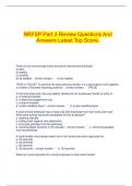  NRFSP Part 3 Review Questions And Answers Latest Top Score.