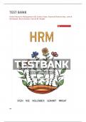 TEST BANK FOR Human Resource Management 6CE Sandra Steen, Raymond Andrew Noe, John R. Hollenbeck, Barry Gerhart, Patrick M. Wright