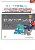  FULL TEST BANK For Primary Care: Interprofessional Collaborative Practice 6th Edition by Terry Mahan Buttaro PhD Quality Document Latest Update Graded A+     