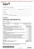 2024 AQA A-level FURTHER MATHEMATICS 7367/3D Paper 3 Discrete Question Paper &Mark Scheme (Merged) June 2024 [VERIFIED]