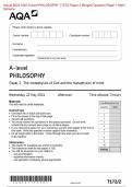 2024 AQA A-level PHILOSOPHY 7172/2 Paper 2 Question Paper & MarkScheme (Merged) June 2024 [VERIFIED]