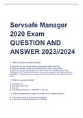 Exam (elaborations) Learn 2 serve food handler course 