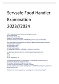 Exam (elaborations) Learn 2 serve food handler course 