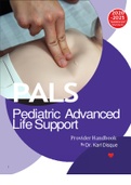 PALS Pediatric Advanced Life Support Provider Handbook By Dr. Karl Disque 2020-2025/Updated Version