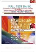  FULL TEST BANK For Medical-Surgical Nursing: Concepts for Interprofessional Collaborative Care, 9th Edition by Donna D. Ignatavicius) Quality Document Latest Update Graded A+     