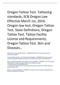 Exam (elaborations) Oregon tattoo 