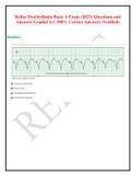 Relias Dysrhythmia Basic A Exam (2023) Questions and Answers Graded A+| 100% Correct Answers (Verified)