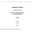 Corporate Finance, 1st Asia Global Edition 1e Stephen Ross, Randolph Westerfield, Jeffrey Jaffe, Joseph Lim, Ruth Tan, Helen Wong (Solution Manual)