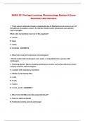 NURS 251 Portage Learning Pharmacology Module 6 Exam Questions And Answers