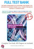 Test Bank For Business Data Networks and Security 11th Edition By Raymond R. Panko; Julia L. Panko 9780134817125 All Chapters 1-11 