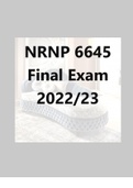 NRNP 6645 Final Exam 2022_23