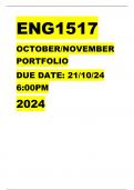 ENG1517 DETAILED ANSWERS FOR OCTOBER/NOVEMBER PORTFOLIO DUE AT 6PM 2024